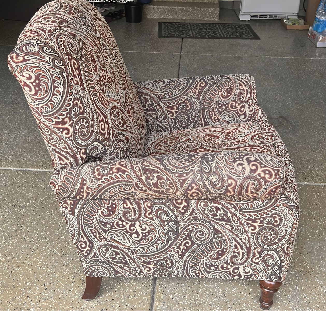 Vintage Paisley Reclining Chair
