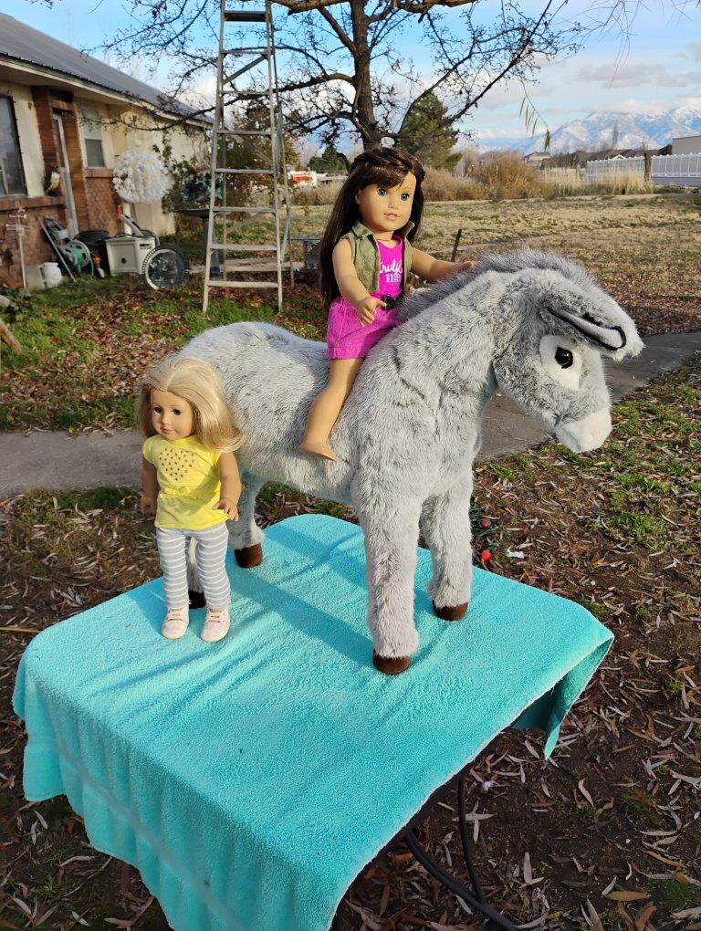 Big Plush Donkey 2 Feet tall 30 Inch Long