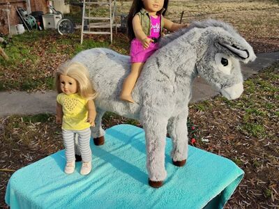 Big Plush Donkey 2 Feet tall 30 Inch Long