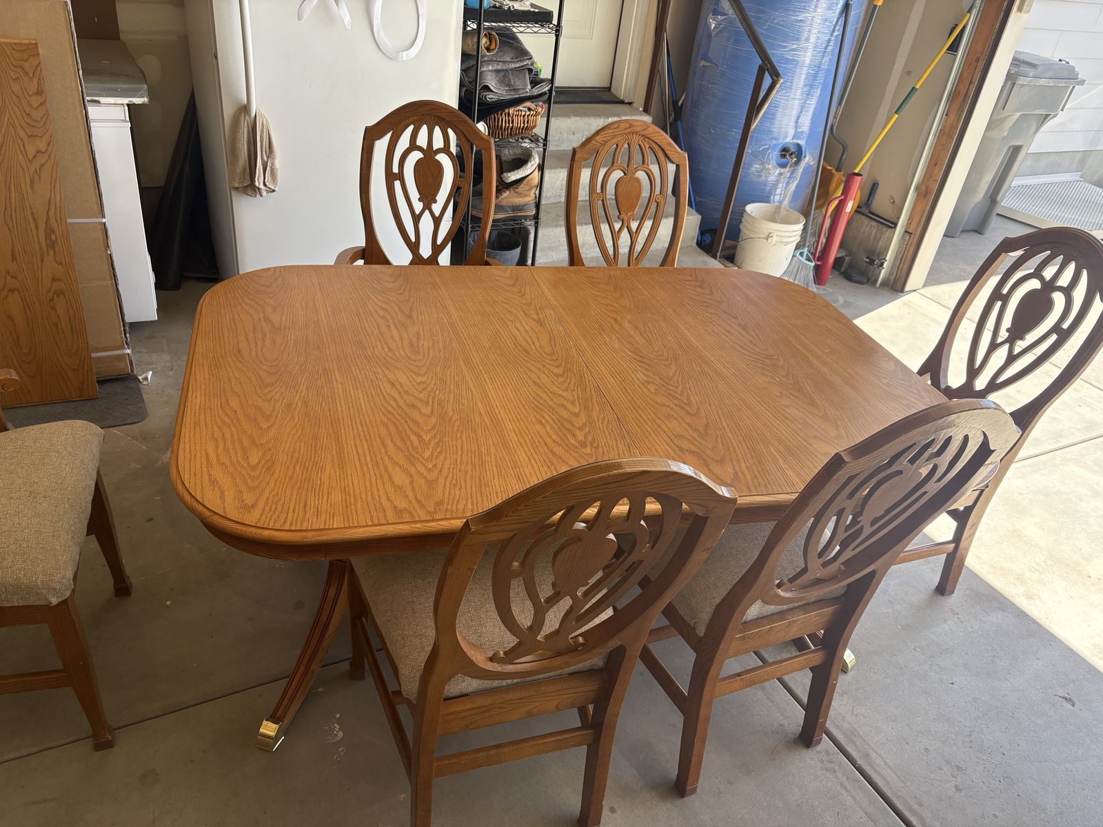 Oak dining set
