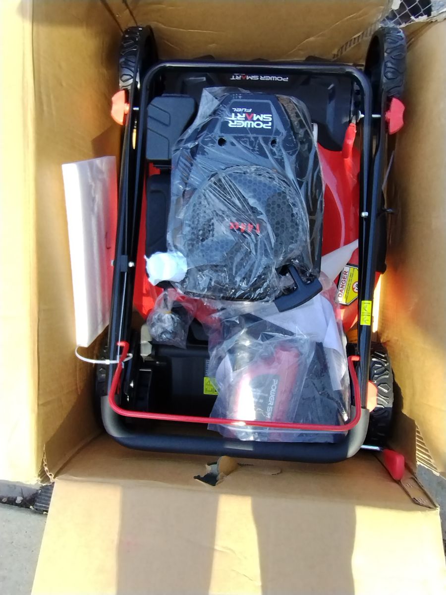 brand new lawn mower  power smart fuel  2 in 1 open to reasonable offers or trades