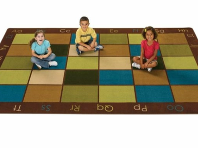 Nature's Colors Extra Large Classroom Rug 8x13 Seating Carpet 30 Students Elementary