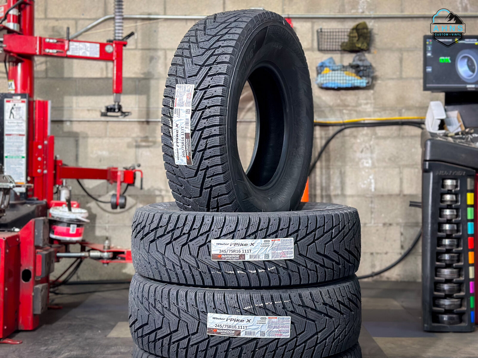 New | 245 75 16 Hankook iPike | Studding Available | Snow | 245/75r16 | Winter | Toyota | Tacoma | Ford | Chevy | Ram | Studded