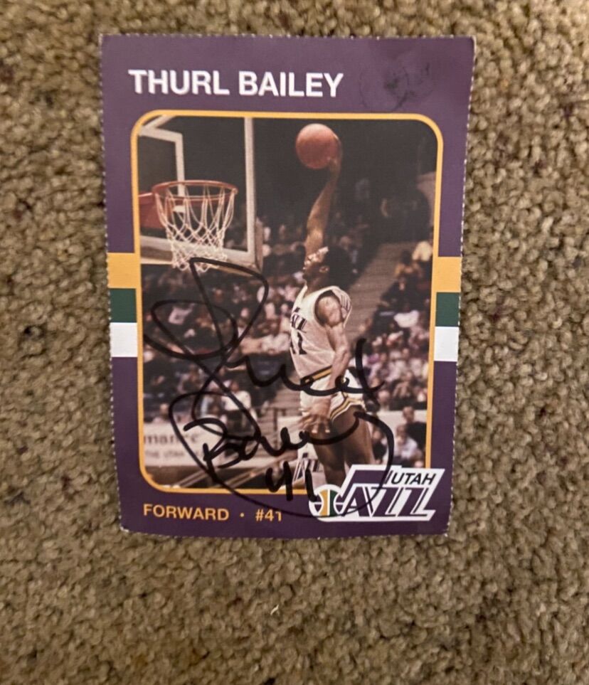 Thurl Bailey Signed Card