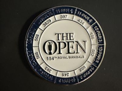154th The Open metal golf ball marker