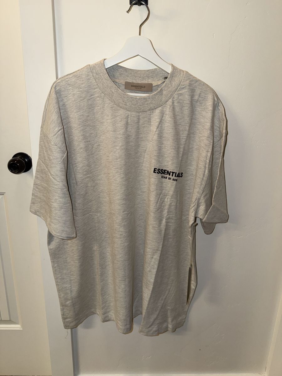 Essentials Fear of God Grey Oversized T-Shirt