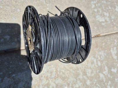 Black Electrical Wire Spool 300' of 12ga THHN