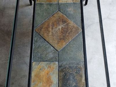Ashley Stone and Metal Table