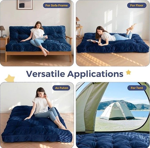 MAXYOYO 6" Futon Mattress Queen Size - NEW