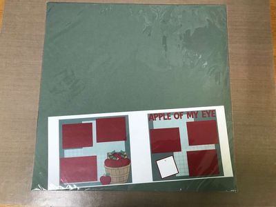 Apple Of My Eye 2 Pages Kit, 12” x 12” Paper Piecing, NIP