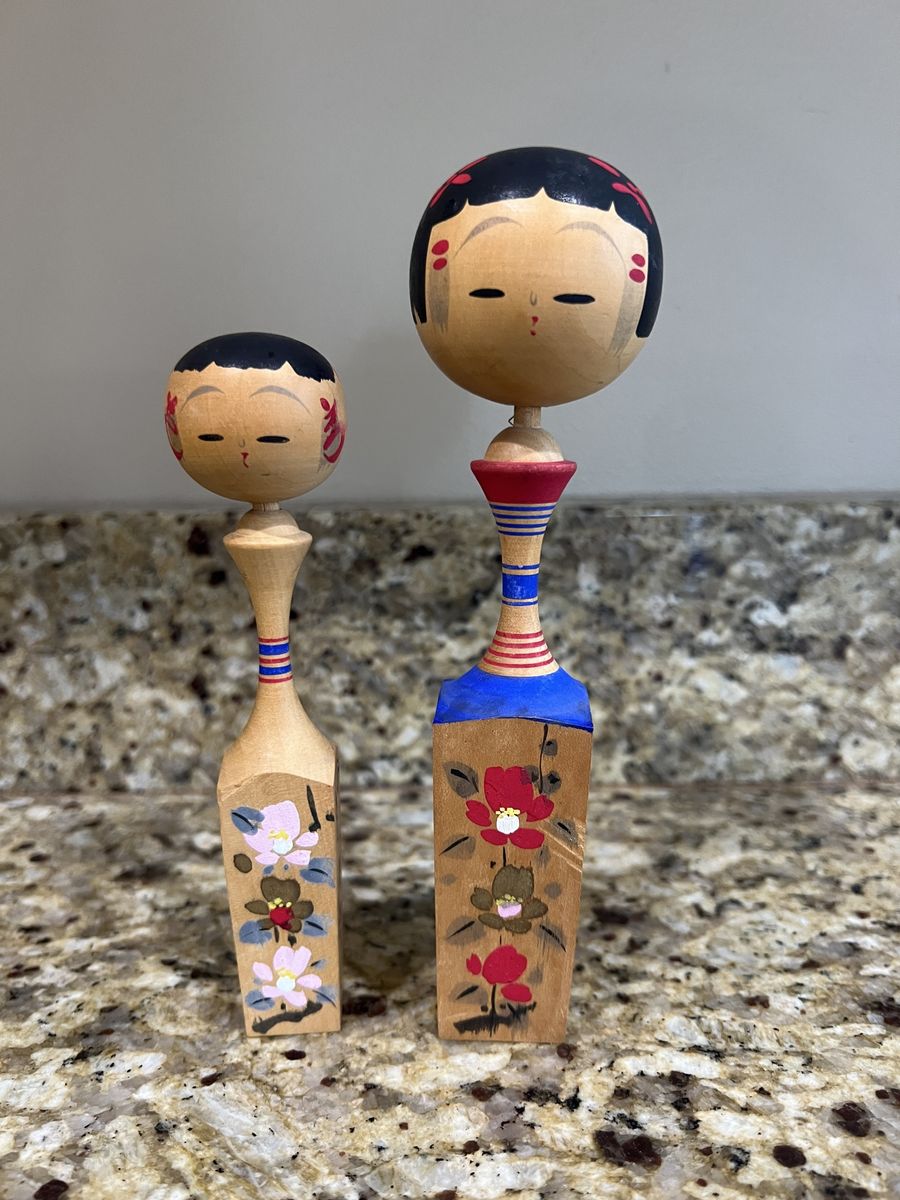 Vintage Japanese Kokeshi Dolls