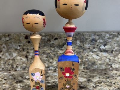 Vintage Japanese Kokeshi Dolls