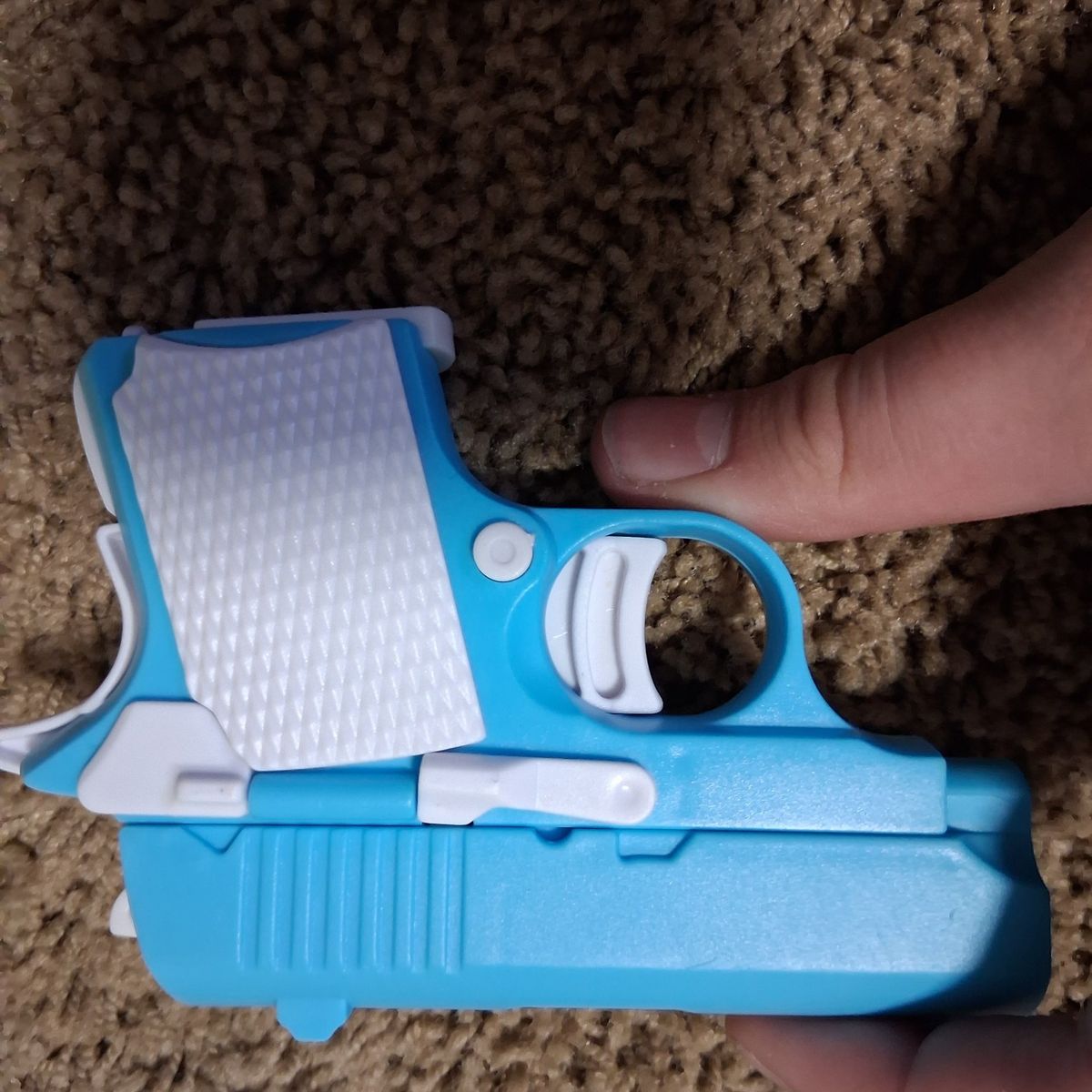 gun fidget toy blue