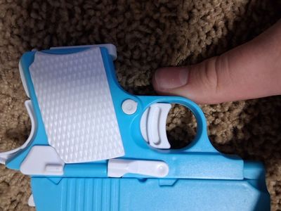 gun fidget toy blue