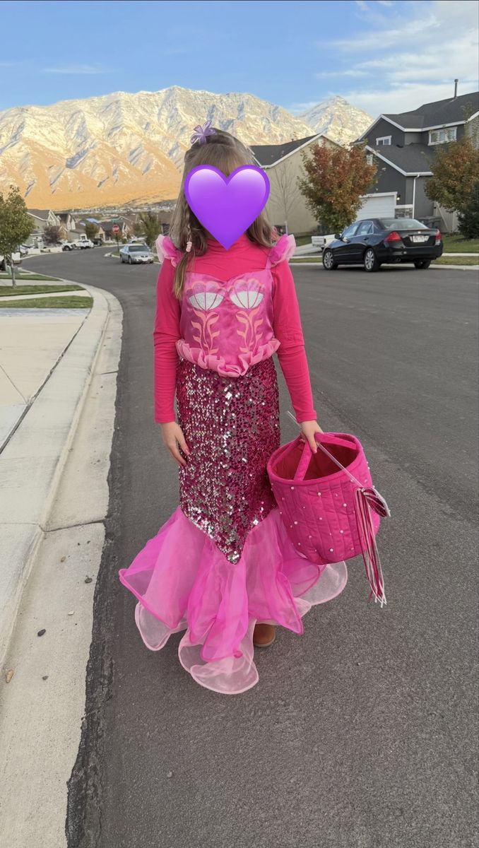 Chasing Fireflies Sparkle Pink Mermaid Costume