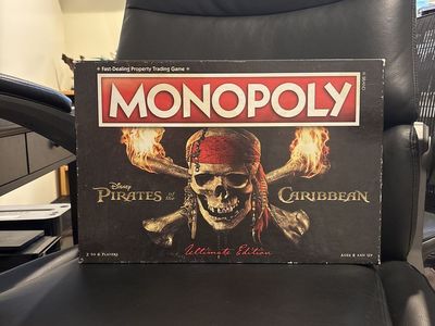 Disney Pirates of the Caribbean Monopoly Ultimate Edition Board Game 2-6 Players Ages 8+
