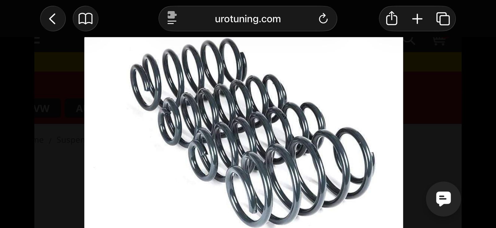 VWR31G7GT Volkwagen GTI VWR Lowering Springs