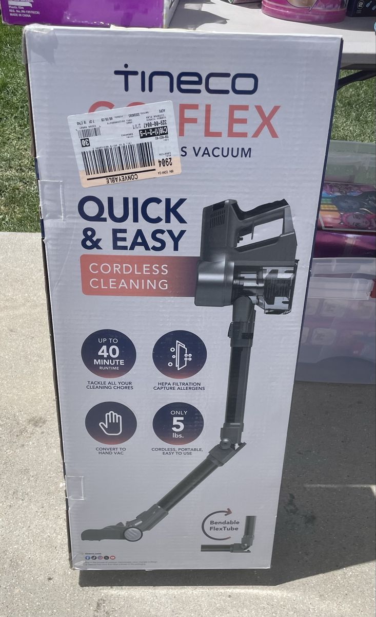 Tineco Flex Cordless Stick Vacuum - 40 Min Run Time, HEPA Filter, Hand Vac, 5lbs