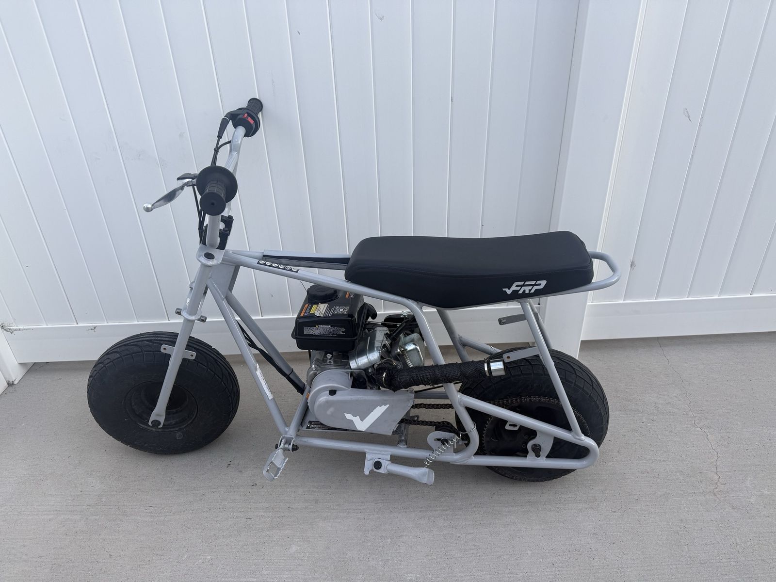 FRP Mini Bike - Gray with Black Seat