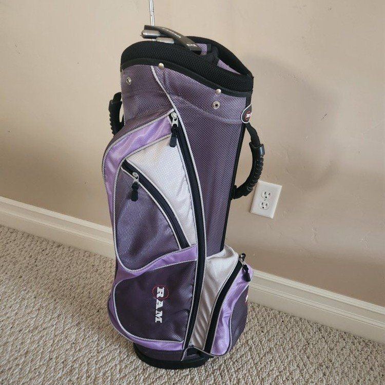 Golf Bag and Two Clubs