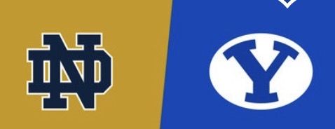 BYU vs Notre Dame sec 124 row 3