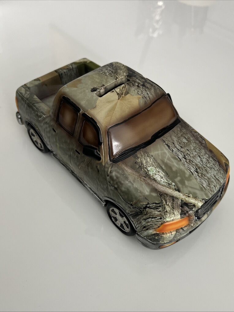 NEW Camo Truck Piggy Bank Collectible