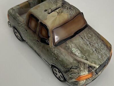 NEW Camo Truck Piggy Bank Collectible