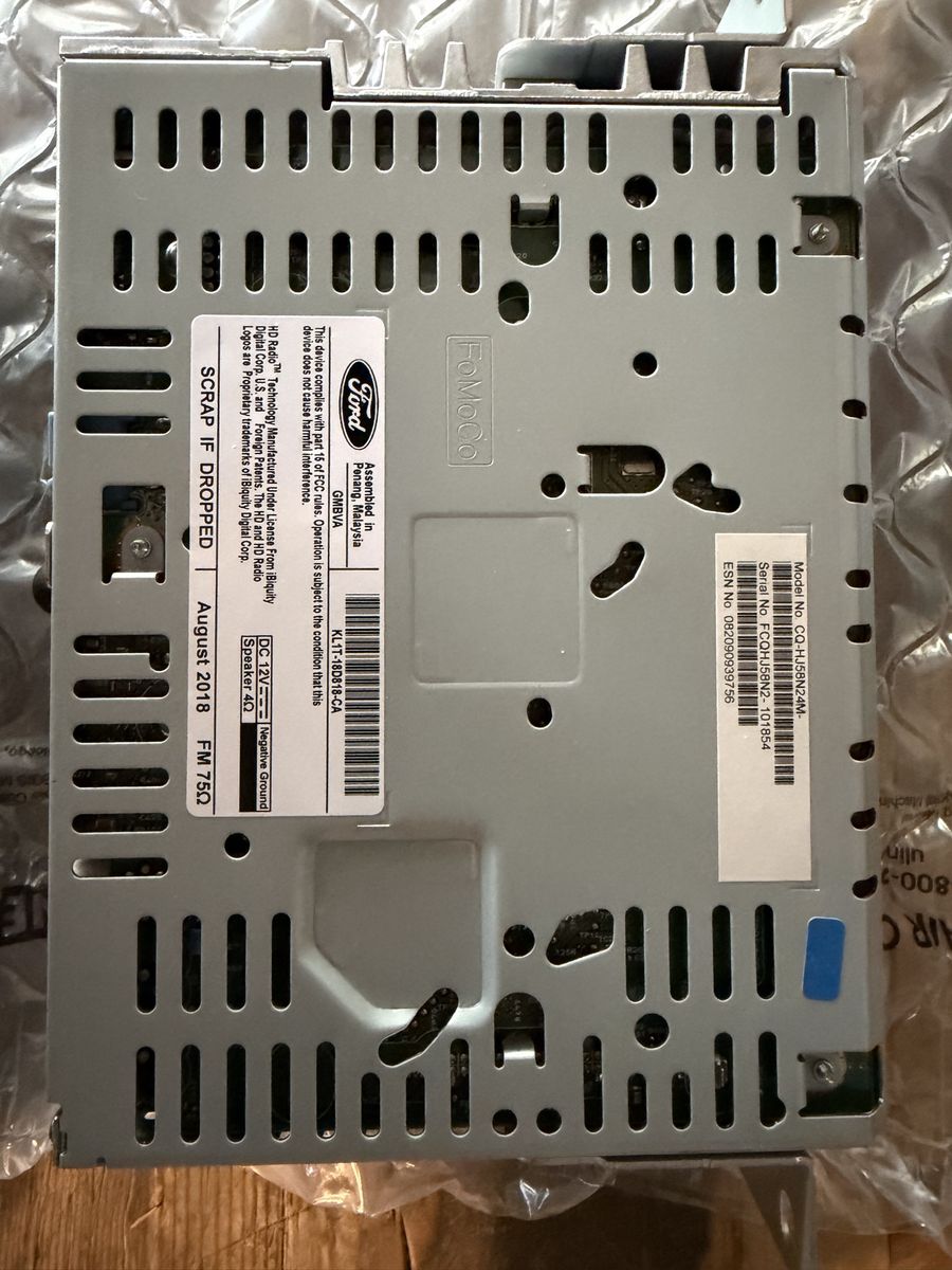 Ford Expedition CQ-HJ58N24M Sirius XM HD Radio Module KL1T-18D818-CA (2018-2021)