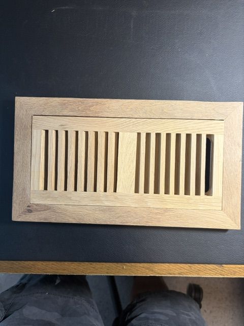 White Oak 4" x 10" Hardwood Floor Registers