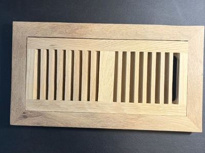 White Oak 4" x 10" Hardwood Floor Registers