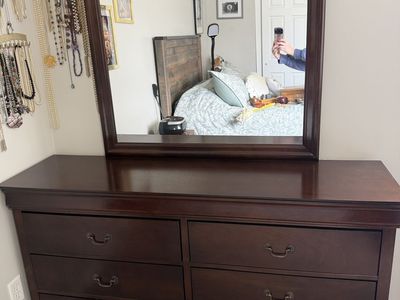 Dresser with mirror