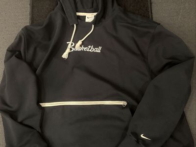 Nike Standard Issue Dri-FIT Basketball Hoodie Black Pullover XXL