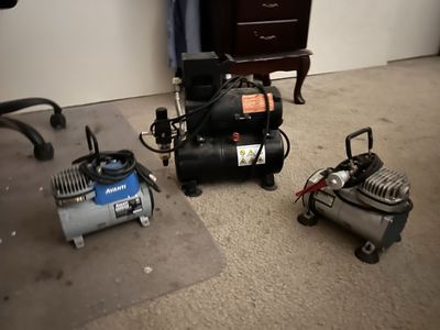 Avanti Airbrush Compressor Set - 3 Compressors, Portable Design