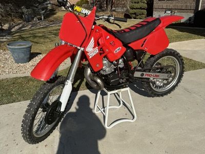 Restored 89 Honda CR250R 2 stroke.
