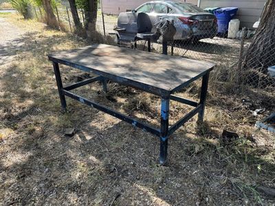 Metal shop/ garage work table.