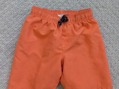 Boys Orange Swim Shorts/Trunks, size S