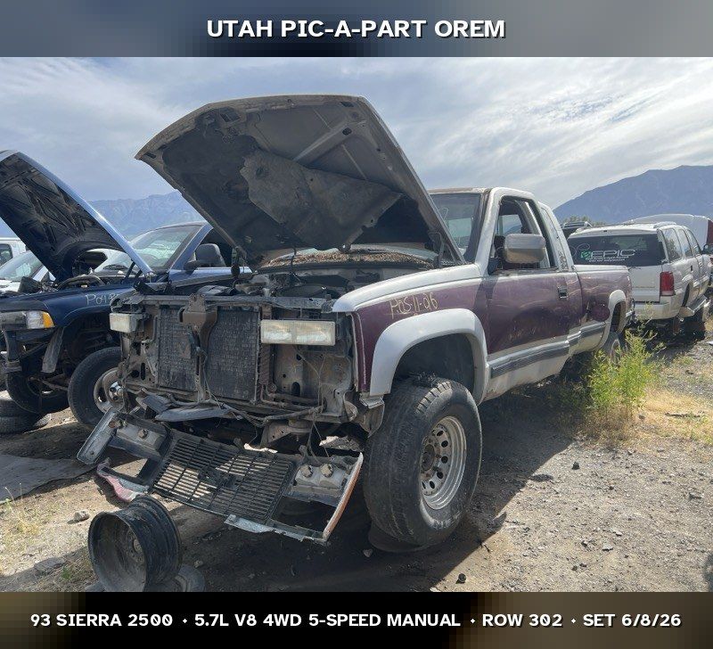 1993 GMC Sierra 2500 Parts - UTPAP Orem