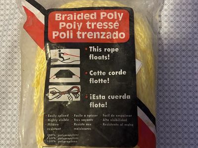 Braided poly rope “yellow
