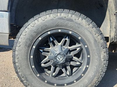 18x9 8x6.5 feul wheels and toyo tires