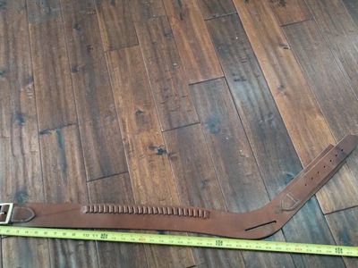 Remington .38 Special Leather Cartridge Belt - 30"-32" Waist, Ammo Loops