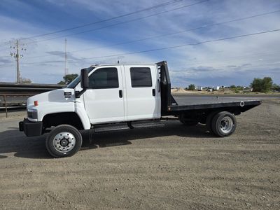 2006 GMC 5500 Crew Cab 4wd Flatbed 107k Miles
