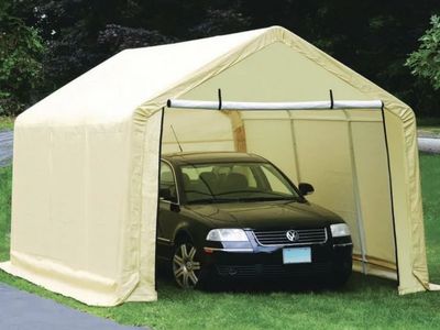 Portable Car Canopy Shelter Tent 10x17 ft Steel Frame UV-Treated Cover
