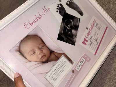NEW DIY Cherished Memories Baby Girl Keepsake Photo Frame & Shadow Box