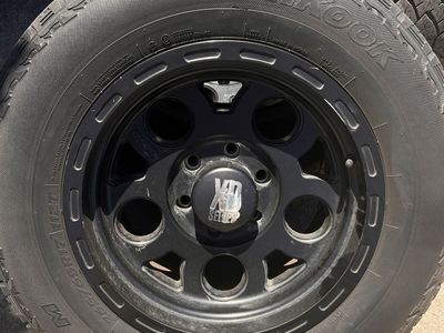 Hankook Dynapro ATM 265/65R17 Tires with XD Series Black Rims