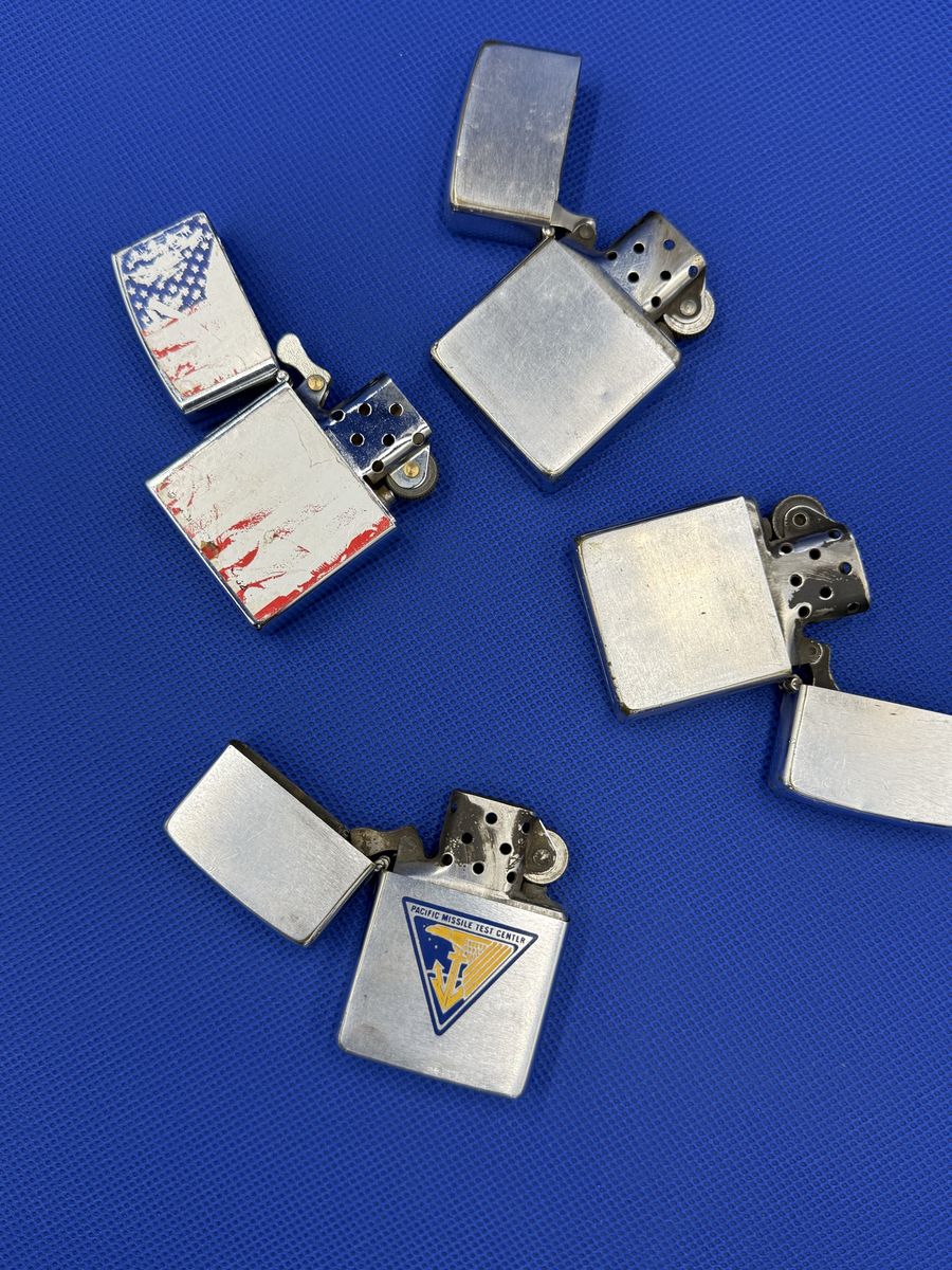 Lot of 4 Zippo Lighters