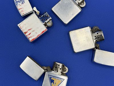 Lot of 4 Zippo Lighters