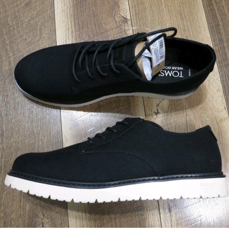 TOMS Mens  Navi TRVL Lite black canvas size 14