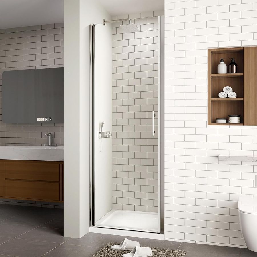 $100 LESS THAN HOME DEPOT! BRAND NEW IN BOX- ACE DECOR frameless glass pivot shower door kit
