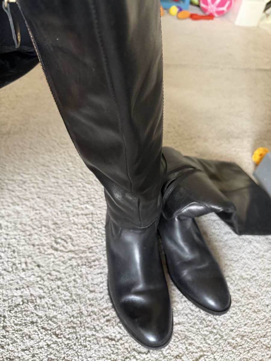Leather boots