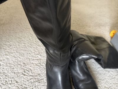 Leather boots